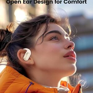 White Open Ear Wireless Earbuds